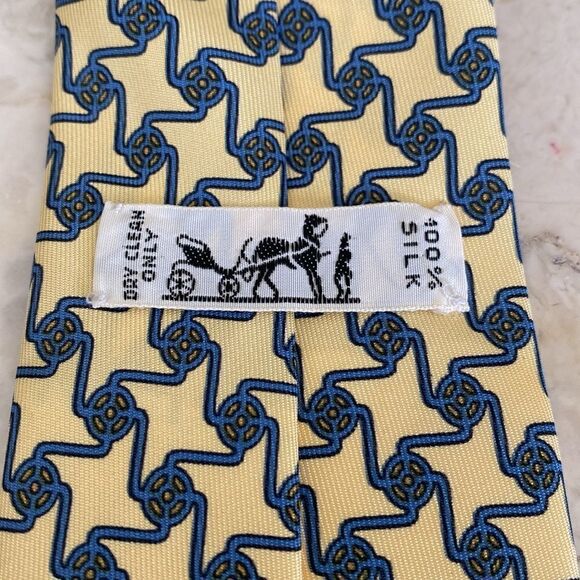 Hermes 100% Silk Tie - Picture 8 of 10